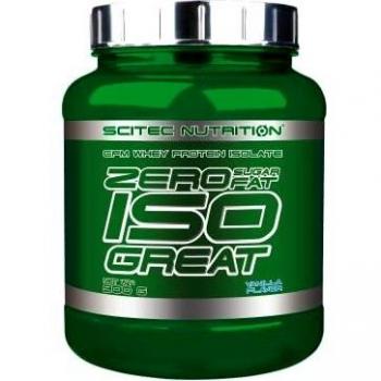 Scitec Nutrition Zero Isogreat, zero sugar/zero fat, aislado de proteína de suero, 900 g, Vainilla