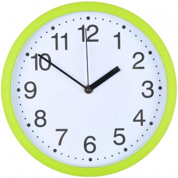 ZHGI Salón Dormitorio moderno minimalista elegante reloj de pared de color caramelo salvaje reloj alarma,verde