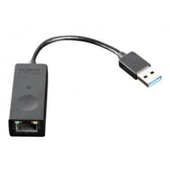 Lenovo ThinkPad USB 3.0 Ethernet Adapter Tarjeta de Red Externa 10/100/1000 Mbps Color Negro