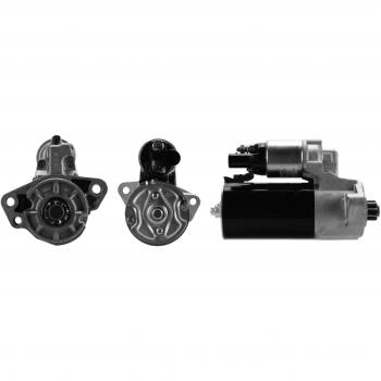 Motor de arranque LUCAS LRS02330, 12V, potencia de 1.0 kW, tipo de montaje en la parte superior, con engranaje de anillo y conexión eléctrica tipo spade