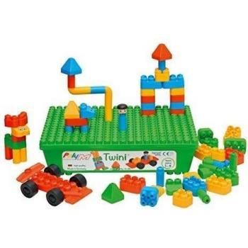 Poly-M - 58 bloques de construcción, para niños a partir de 1 año, multicolor