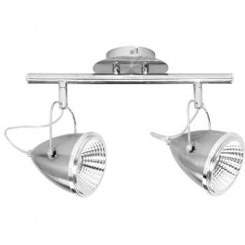 Lámpara de Techo Oliver, Metal Satinado en Cromo, 35x13x26 cm