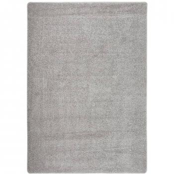 Alfombra Shaggy gris claro 160x230 cm antideslizante