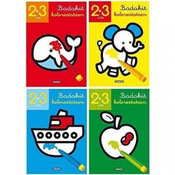 Badakit koloreztatzen - Libro para colorear, pack de 4 - SUSAETA, TALDEAK