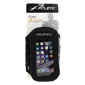 Fitletic Forte Brazalete teléfono Negro/Verde Talla S-M, Forte, Negro