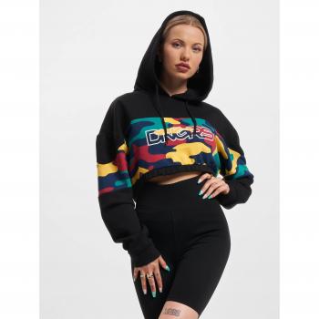Dangerous DNGRS HideMe Women's Crop Hoodie Black Camouflage