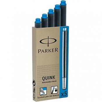 Tinta estilografica parker azul real caja de 5 cartuchos