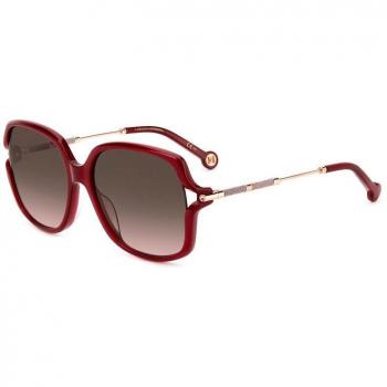 Carolina Herrera Burgundy/Brown Shaded Sunglasses, Multicolor female, Size: 58 MM