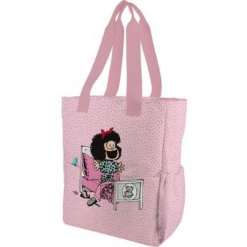 Mafalda 24 Morning Tote Bag - Bolso de tela con diseño inspirado en Mafalda, ideal para llevar tus cosas durante la mañana
