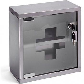 Msv armario farmacia 25 x 25 cm acero cromado 25x12x25 cm