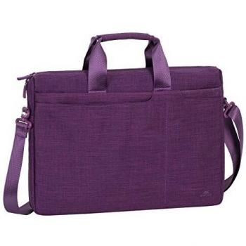Rivacase - Funda para portátil de hasta 15,6, diseño Moderno con Mucho Espacio para Accesorios y Gran Comodidad, Color Morado