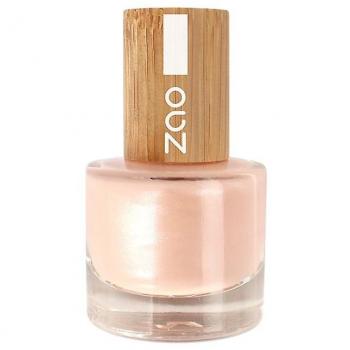 ZAO Esmalte de Uñas 10 free 672 - Rose Ballerine, esmalte de uñas natural, color Bailarina Rosa, presentación de 8 ml