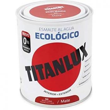 Titanlux - Esmalte eco, Mate rojo, 750ML