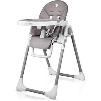 Sweet Fox Trona Bebe Evolutiva, Ajustable y Plegable, Tronas de bebe, 7 Alturas Diferentes, Respaldo para Niño Reclinable 5 Posiciones, Bandeja Extraíble mediante Clip
