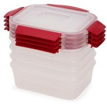 Juego de 4 Contenedores Rectangulares Joseph Joseph Nest Lock, Apilables, Herméticos y a Prueba de Fugas, 1.1L