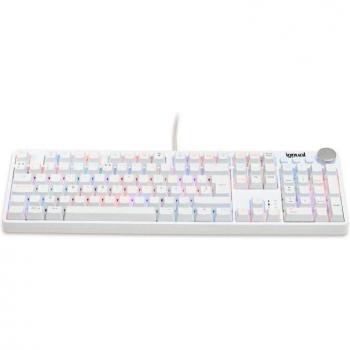 iggual Teclado Gaming Mecánico Pearl RGB Blanco