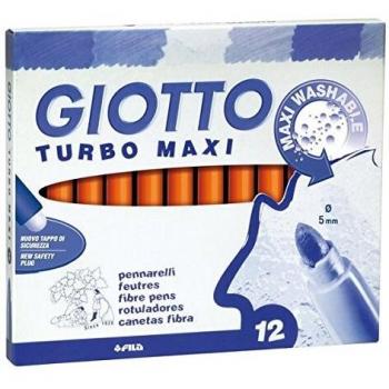 Turbomaxi 456 - Rotuladores, caja de 12 unidades, color naranja
