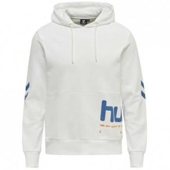 Hummel Legacy Manfred White Hooded Sweatshirt for Men - Size L