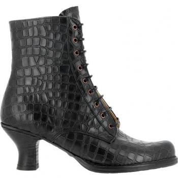 Neosens Botines con tacón S659 ALLIGATOR NEGRO/ ROCOCO para Mujer color Negro
