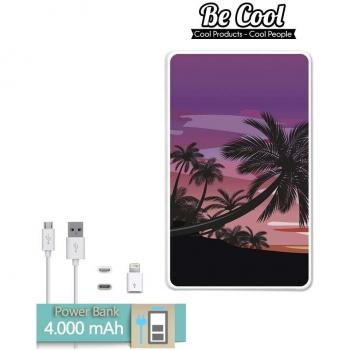 Becool® - Batería Externa Power Bank 4000 mah + Gratis 1 cable USB-MicroUsb