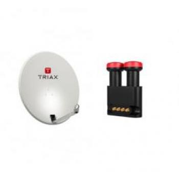 Triax TDS 80LG Antena de satélite 10,7-12,75 GHz Gris TDS 80LG, 10,7-12,75 GHz, 38,5 dBi, Offset o con Foco desplazado, 0-90°, 25,6°, Gris