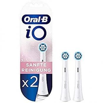 Oral-B iO Gentle Care Replacement Brush Heads, White – 2 Count