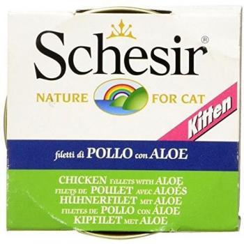 Schesir Kitten Chicken Fillets And Aloe In Jelly, 85 Gr, 1 Tin