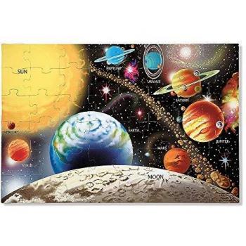 Melissa & Doug- Sistema Solar para el Piso Rompecabezas, 48 Piezas, Multicolor