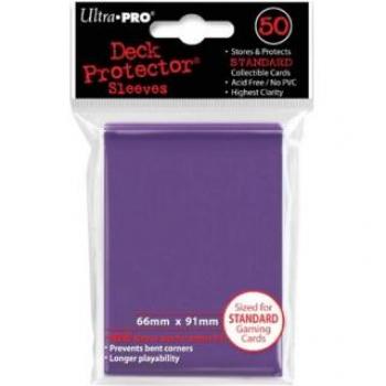 Ultra PRO Funda de Tarjeta 66x91 mm Cubierta Púrpura 50 Unidades Accesorio para Juegos de Mesa