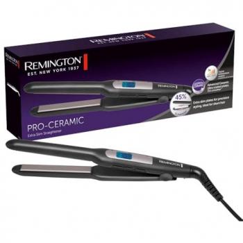 Plancha de Pelo Remington S5515 Pro-Ceramic Extra Slim con Placas Ultra-Finas y Control Digital de Temperatura 150-230°C