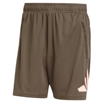 Pantalones Cortos Adidas Train Essentials Logo 7 S Hombre Verde Oliva/Semi Rosa