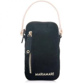 Mariamare - Bolso Mini Mujer Vrai Negro con Cierre Cremallera