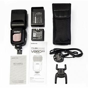 Godox v860iis Kit VING 2.4 G GN60 TTL HSS 1/8000s Ion de on Battery Cámara Flash Speedlite para Sony DSLR Cámara