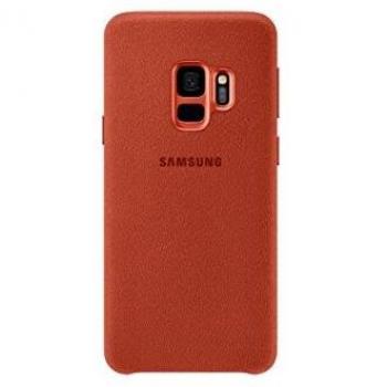 Samsung Alcantara – Funda para Galaxy S9, color Rojo