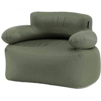 Sillón inflable Cross Lake Verde Outwell - Sillón inflable, color verde, diseñado para uso exterior, ligero y portátil, fácil de inflar y desinflar, resistente al agua y a los rayos UV