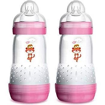 MAM Easy Start Anti-Colic Pink Baby Bottle Pack 260ml (2 Units)