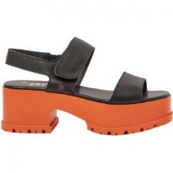 Sandalias de Piel Art Manchester 1829 para Mujer - Altura Tacón Negro