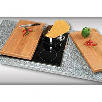 Tabla de cortar elevada de bambú FSC® - 54 x 28 x 4,3 cm