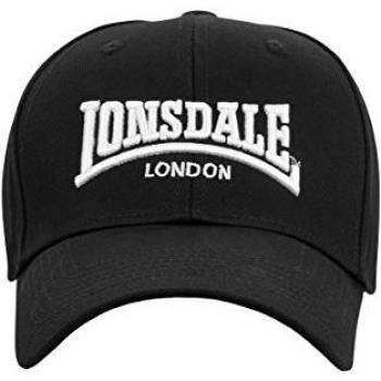 Lonsdale Wigston Black Snapback Cap for Men