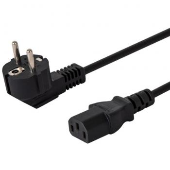 Savio CL-182 Cable de Alimentación CEE 7/7 (E/F) - IEC C13 10m Adaptador e Inversor de Corriente Negro