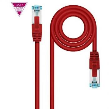 NANOCABLE 10.20.1701-R - Cable de Red Cat.7 600MHZ LSZH SFTP PIMF AWG26, Rojo, 1 m