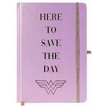 Cuaderno Premium A5 Wonder Woman Aquí para Salvar el Día