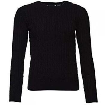 Superdry Mujer Jersey en Punto Trenzado Croyde Azul Marino Aclarado 36