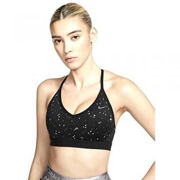 NIKE Indy Sujetadores Deportivos, Mujer, Black/Black/Thunder Grey, XL