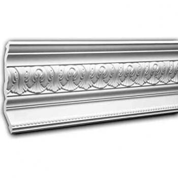 Cornisa Decorativa de Estuco Neoclásico Blanco 2 m Profhome