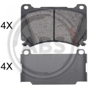 Juego de pastillas de freno A.B.S. 35036 para disco, compatible con Hyundai