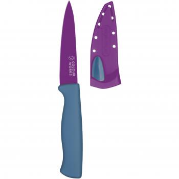 Cuchillo multiusos con funda afiladora ColourWorks KitchenCraft