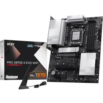 Placa Base MSI PRO X870E-S EVO WIFI ATX AMD X870E Socket AM5 DDR5 PCIe 5.0 WiFi 7 RGB