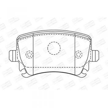 Kit de pastillas de freno CHAMPION para VW, AUDI, SKODA 573158CH sin indicador de desgaste
