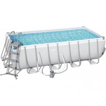 Piscina desmontable rectangular Power Steel 11.532 L con depuradora de cartucho tipo II 488x244x122 cm